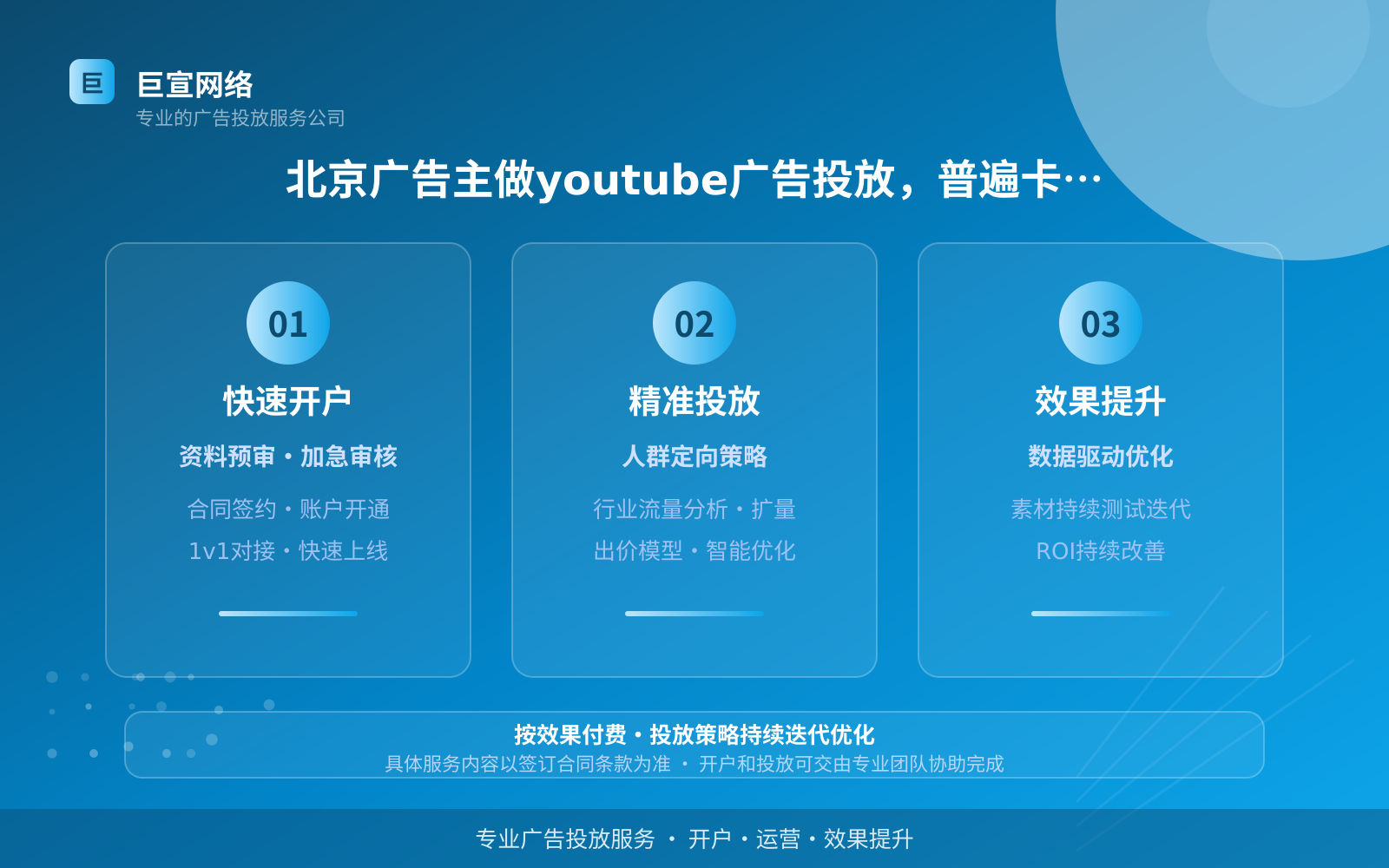 北京youtube推广开户公司